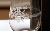 Rotweingl&auml;ser, Kristallglas, geschliffen, schliffdekor, Burgunderglas,