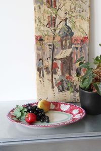 Kunstkeramik Schale, Pulcino, Obstschale, Keramikschale, Solimene, Vietri Sul Mare, Salerno, Italien