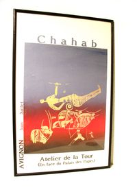 Chahab Tayefeh Mohajer, Ausstellung, Plakat, Lithogfrafie, Paris, Avignon, 1985