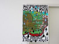 Friedensreich Hundertwasser, Save the rain, Kunstdruck, Offset, Poster, Kunstgrafik