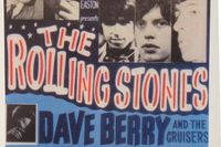 Rolling Stones, British Tour 1965, Scarborough, Plakat, Werbung, Sammlerst&uuml;ck, Vintage, Dave Berry, The Hollies