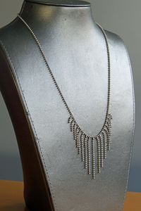 Silberschmuck, Halskette, Wasserfall, Collier, 925 Silber,