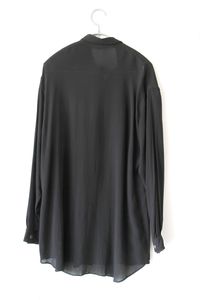Yohji Yamamoto, Japan, Y&#039;s, Designmode, schwarzes Hemd, Herrenhemd, luxus secondhand Mode,
