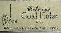 Rothmans, Gold Flake No. 1, Zigarettendose, 1920, Blechdose, Tabakdose,