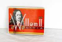 Willem II, Zigarren, Tabakdose, Blechdose, Vintage, 50er Jahre, Holland